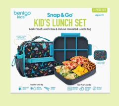 Bentgo 2 peças Kids Snap & Go Lunch Set Dinossauros - comprar online