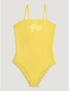 Maiô Infantil Tommy Hilfiger Amarelo- TH00934 - Tamanho 10 - 12 anos