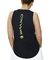 Musculosa Deportiva Melody Negra Print Amarillo - comprar online