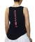 Musculosa Deportiva Melody Negra Print Fucsia - comprar online