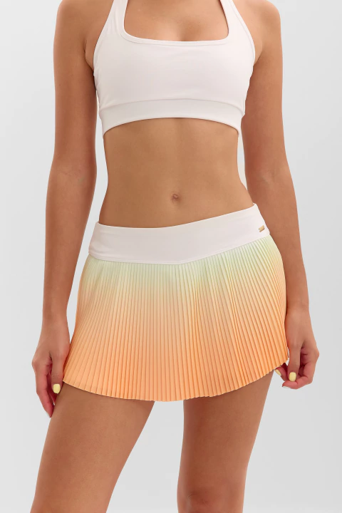 Pollera de Tenis Emma Degradé Naranja