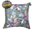 Capa de Almofada 45x45 Acquablock Interna Floral Rosa com Cinza