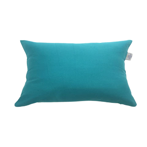 Capa de Almofada 30x50 Sarja Lisa Azul Turquesa