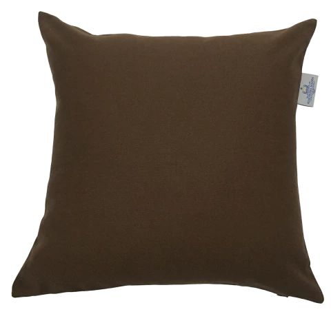Capa de Almofada 45x45 Sarja Lisa Marrom