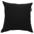 Capa de Almofada 50x50 Sarja Lisa Preta