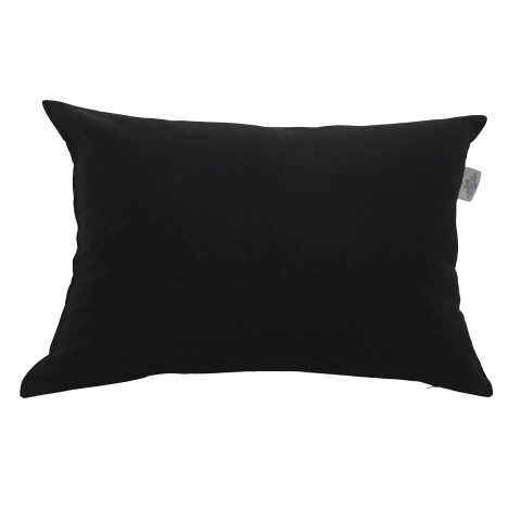 Capa de Almofada 30x50 Sarja Lisa Preta