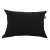 Capa de Almofada 30x50 Sarja Lisa Preta