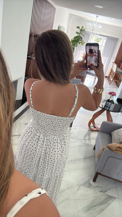 Vestido Longo Poá na internet
