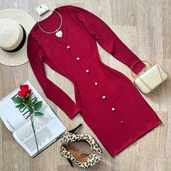 Vestido Midi Canelado