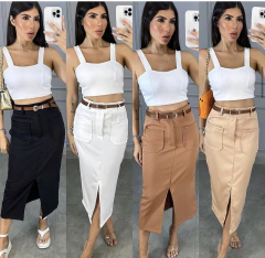 Saia Midi Alfaiataria - comprar online