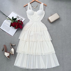 Vestido Max Midi Tule
