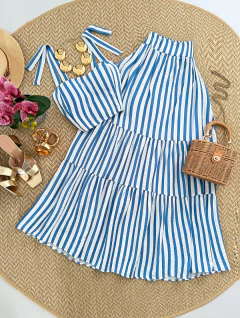 Conjunto Cropped + Saia Longa - BellaChic