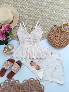 Blusa Peplum Crochê - BellaChic