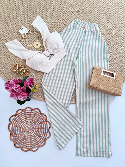 Calça Pantalona Linho - comprar online