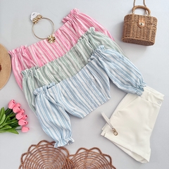 Cropped Linho Ombro a Ombro - comprar online