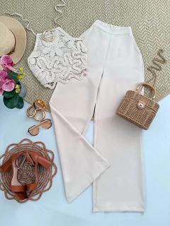Conjunto Cropped e Pantalona Importado - comprar online