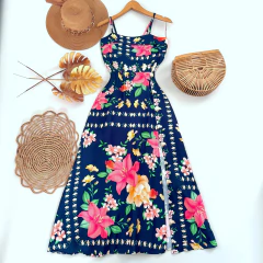 Vestido Longo Floral - comprar online