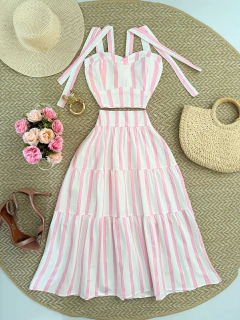 Conjunto Cropped + Saia Midi - loja online