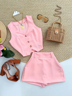 Conjunto Colete + Shorts Saia - loja online