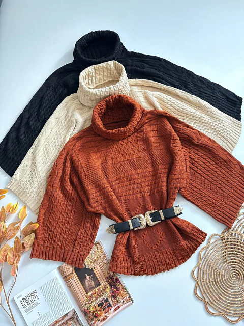 Poncho Tricô Modal - comprar online