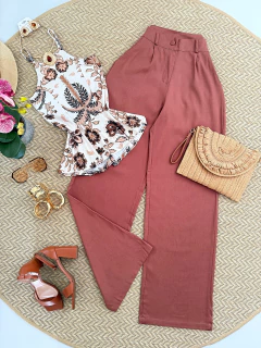 Calça Pantalona Linho - comprar online