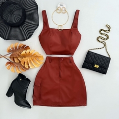 Conjunto Couro Eco - comprar online