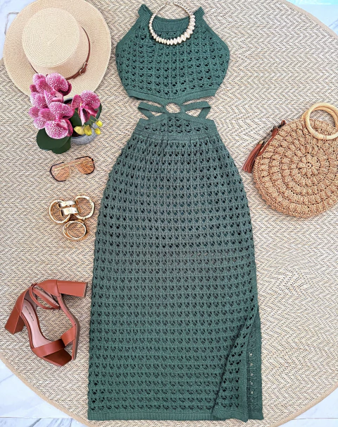 Vestido Tricô Modal Longo - comprar online