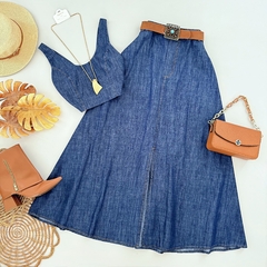 Saia Longa Jeans Tencel - comprar online