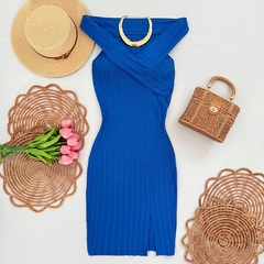 Vestido Midi Canelado