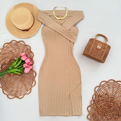 Vestido Midi Canelado