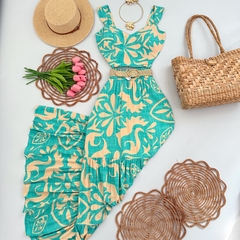 Conjunto Cropped + Saia Longa Rafah - comprar online
