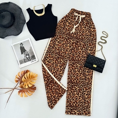 Calça Pantalona Animal Print - comprar online