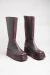 PRE ORDER BOTA CHINA PUNK BURGUNDY - pineappleshoesandbags