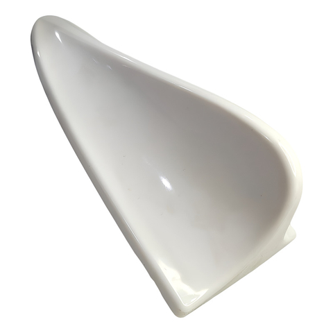 Antena Decorativa Adhesiva Tiburon Deportiva Blanco Brilante