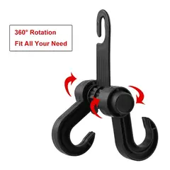 Gancho Respaldo Asiento Trasero Auto Negro Pvc X Unidad - Nolin