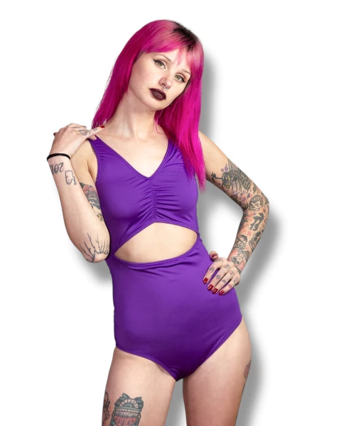 MALLA ENTERIZA GOTHIC VIOLETA - comprar online