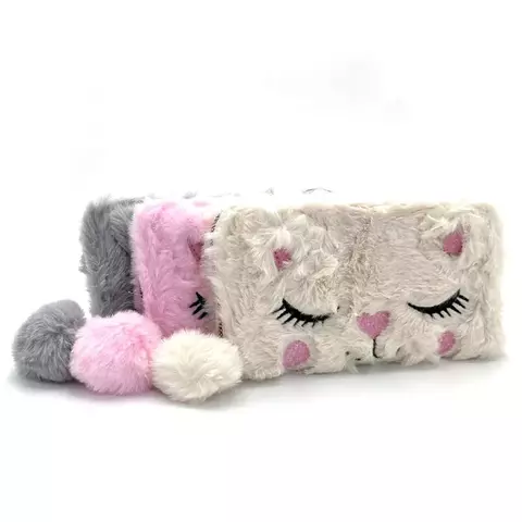 Billetera Peluche Con Cierre