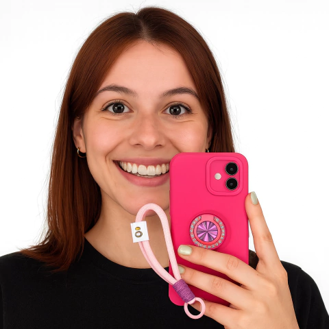 Funda de Silicona para Iphone Ring : incluye Anillo + Strap - comprar online