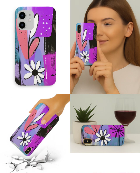 Funda Antigolpe Floral para iPhone - tienda online