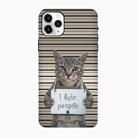 Funda Antigolpe I hate people para iPhone - comprar online
