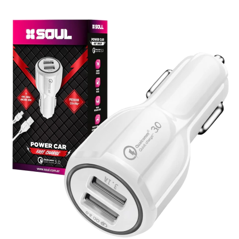 Cargador de Auto Lightning Auto Dual - carga rapida - comprar online