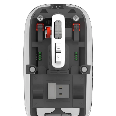 Mouse Inalambrico Recargable Transparente NOGA