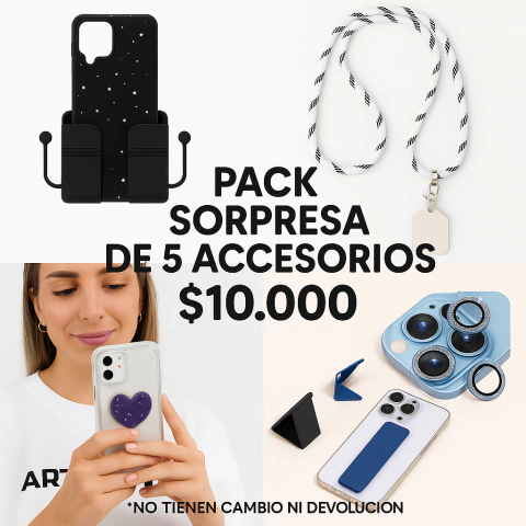 Pack Sorpresa x 5 ACCESORIOS para tu CELU : SAMSUNG, XIAOMI, MOTOROLA Y iPhone - comprar online