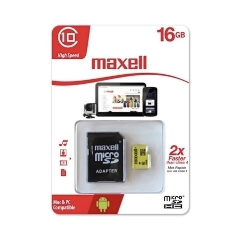 Memoria Micro SD MaxCell 16GB Class 10