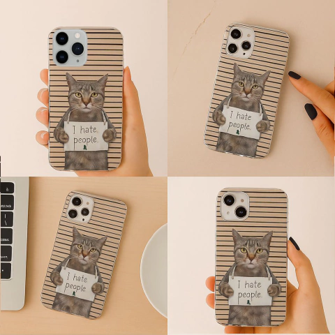 Funda Antigolpe I hate people para iPhone en internet