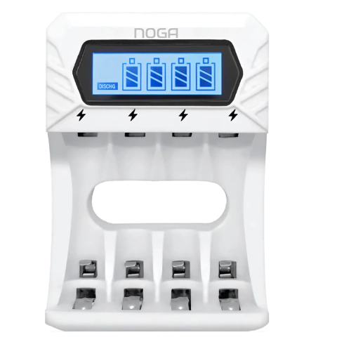 Cargador De 4 Pilas Recargables Con Display Noga - comprar online