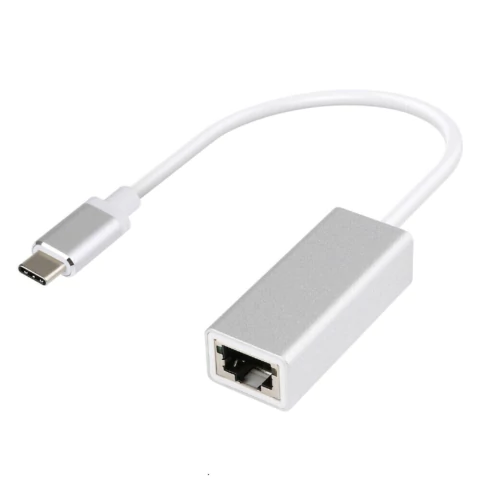 Adaptador Usb Tipo C A Red Rj45 Lan Ethernet + Hub 3 Usb Net