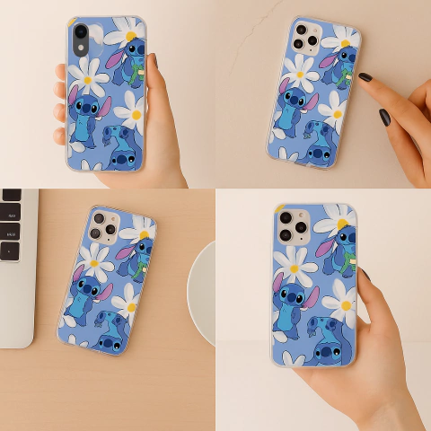 Funda Antigolpe Stitch Daisies para iPhone en internet