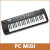 MIDIPLUS BK492 TECLADO MIDI USB 4 OCTAVAS SENSITIVO LCD