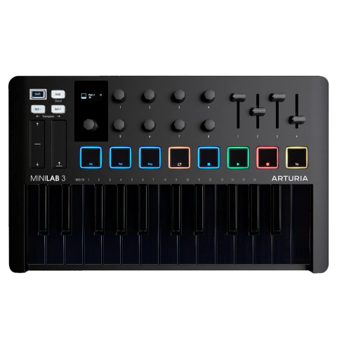 Arturia MiniLab 3 Deep Black Edition Controlador MIDI 25 Teclas